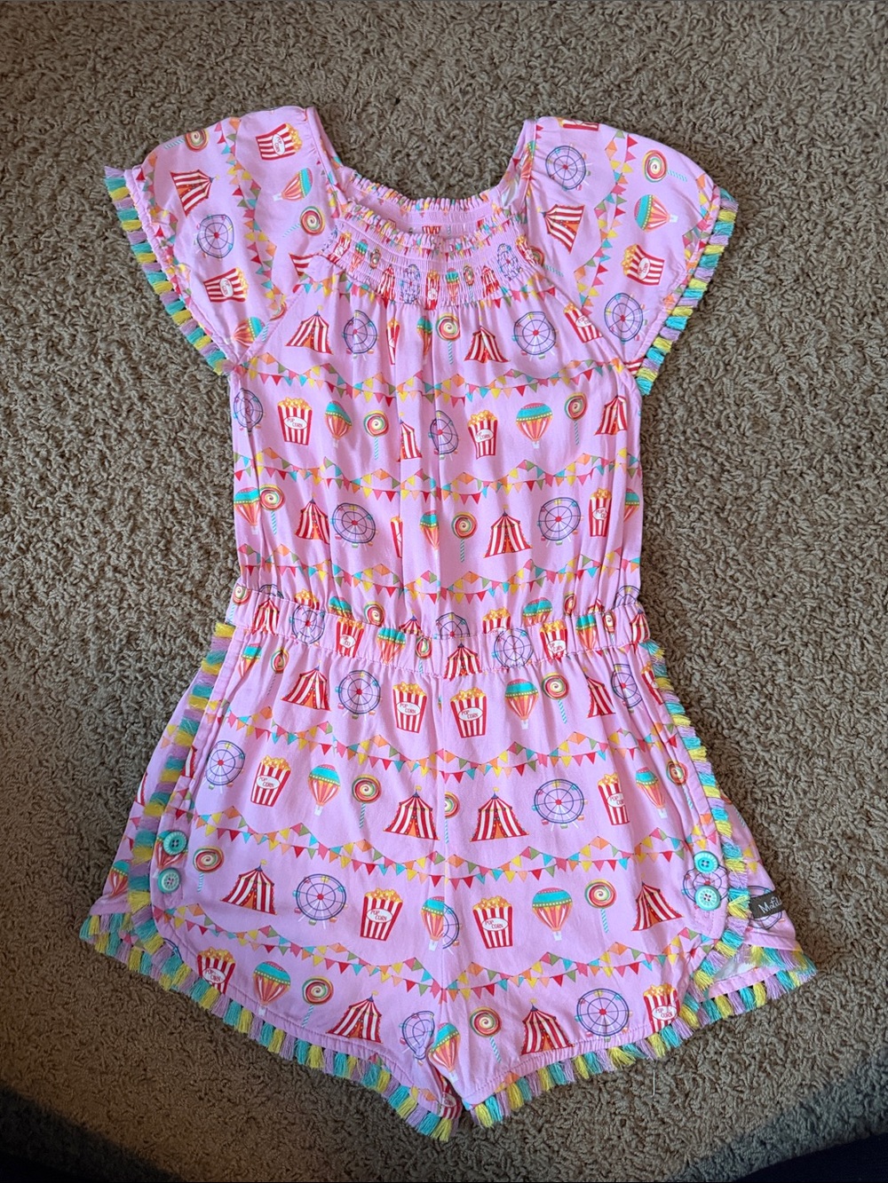 Matilda Jane Pink Carnival Print Romper